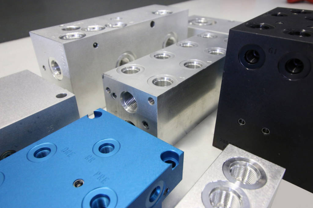 Anodized Hydraulic Manifolds